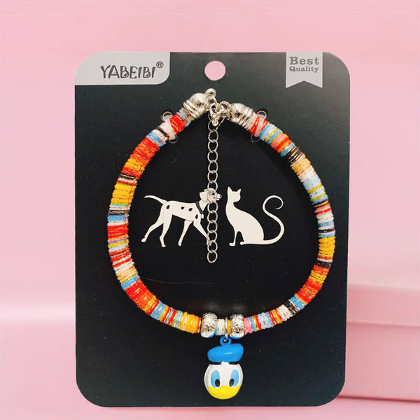 Mumuso Adustable Cat Collar with bell - Mixed Color and Random Bell design
