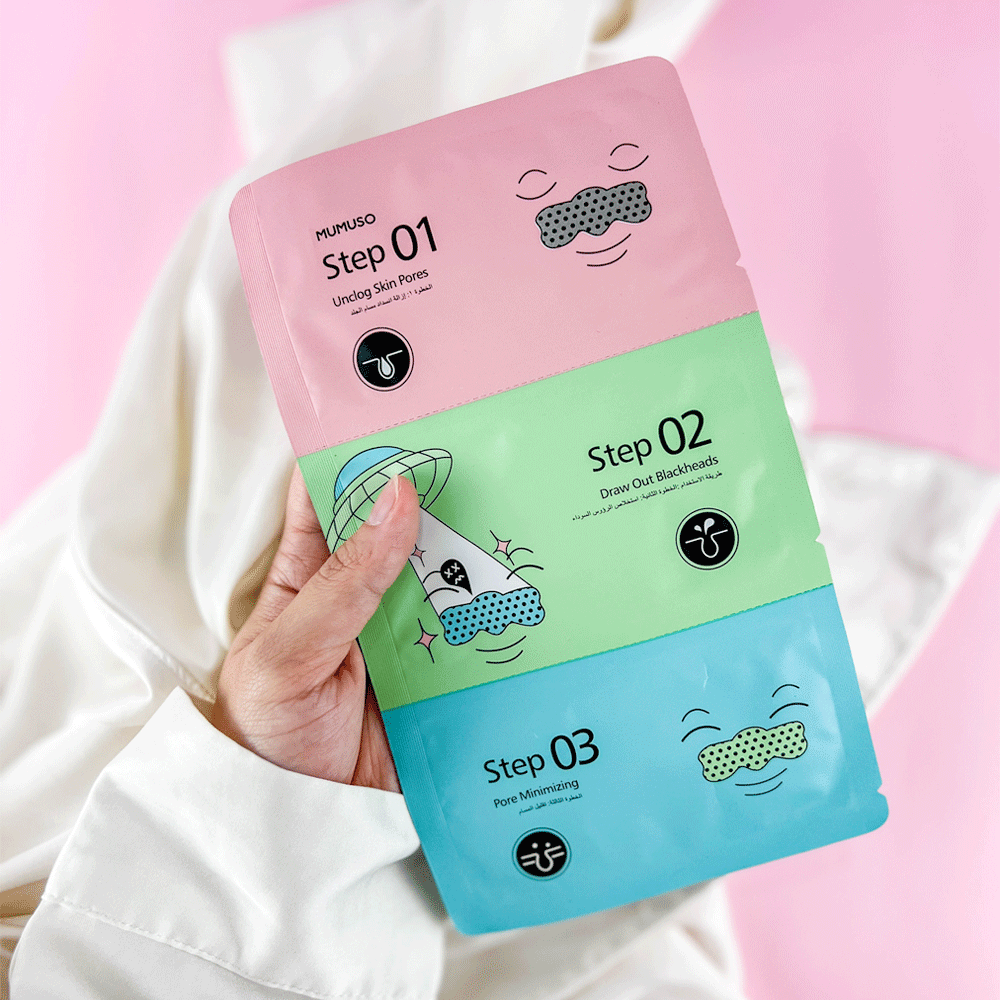 Mumuso 3Step Blackhead Removal Strips