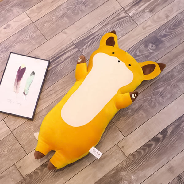 Mumuso Lie Prone Fox Plush Toy - Orange (90cm)