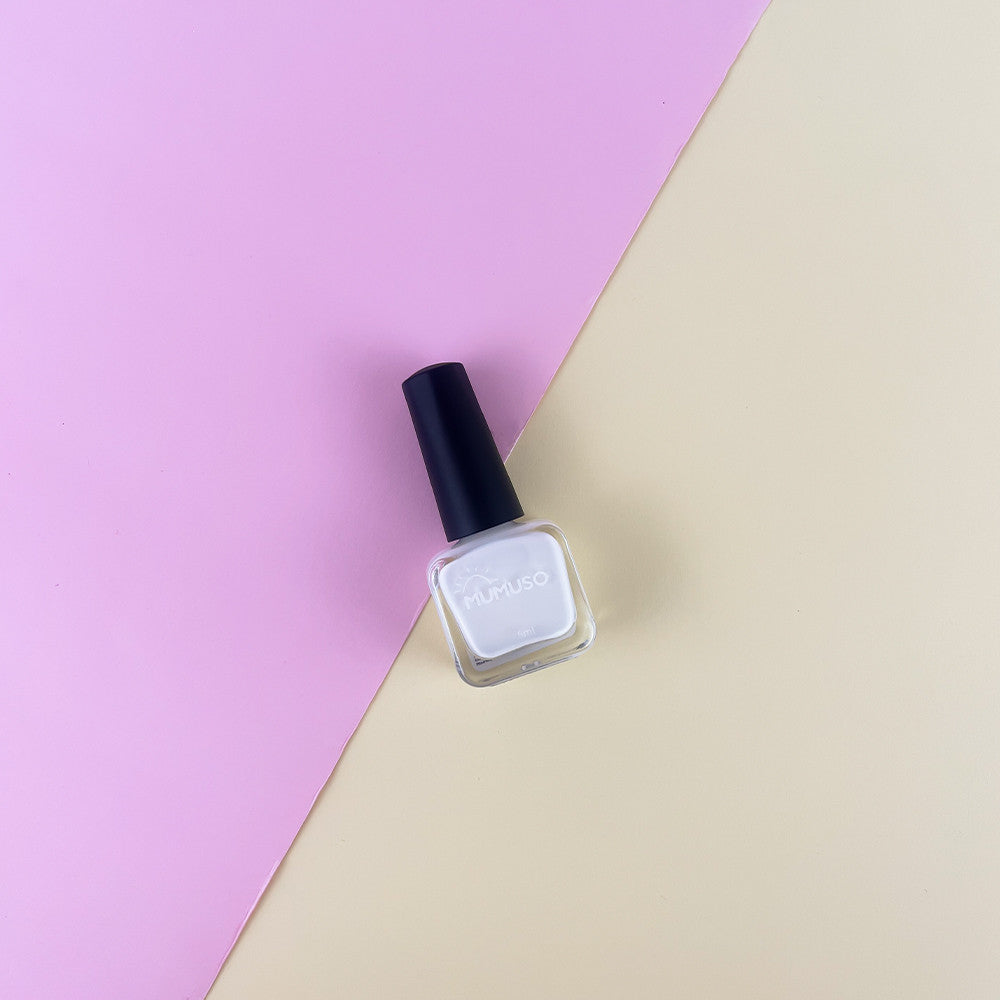 Mumuso Nail Polish White Square Bottle