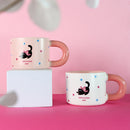 Mumuso Cat Polka Dot Cup - Pink (350ml)