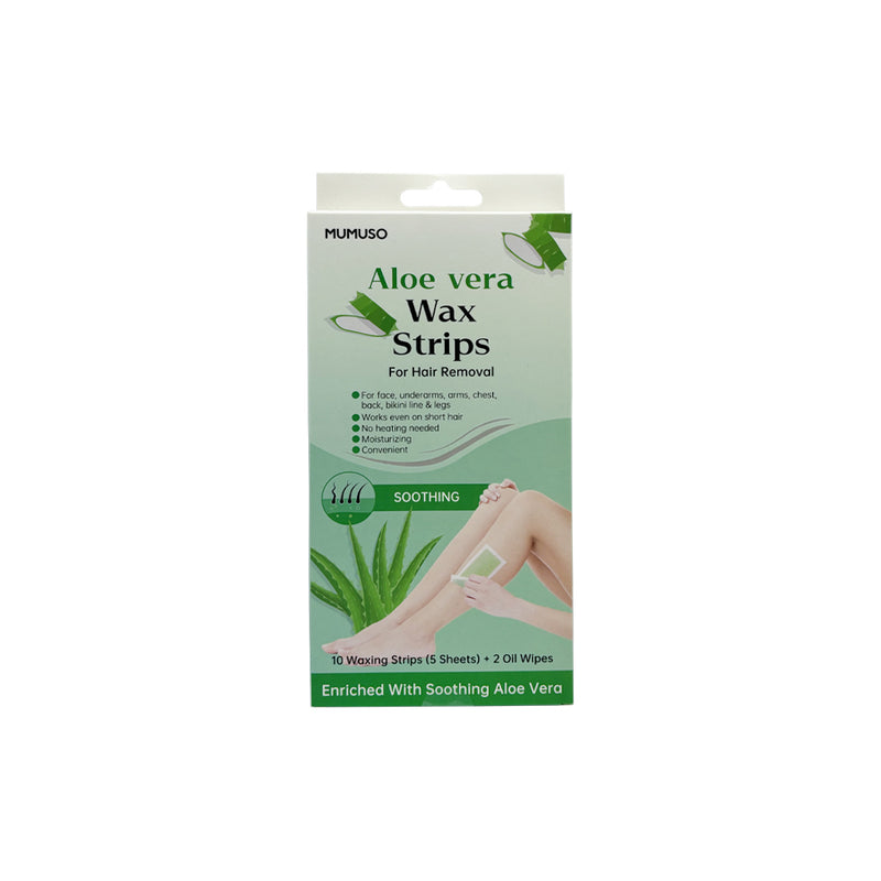Mumuso Aloe Vera Soothing Wax Strips For Hair Removal