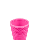 Mumuso Studded Tumbler with Lid & Straw - Rose Red (700ml)