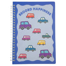 Mumuso A5 Spiral Notebook - Cartoon Vehicle