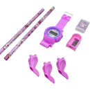 Mumuso Watch Stationery Set - Pink (