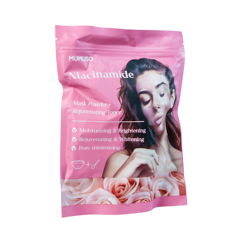 Mumuso Niacinamide Moisturizing & Brightening Mask Powder + Rejuvenating Toner