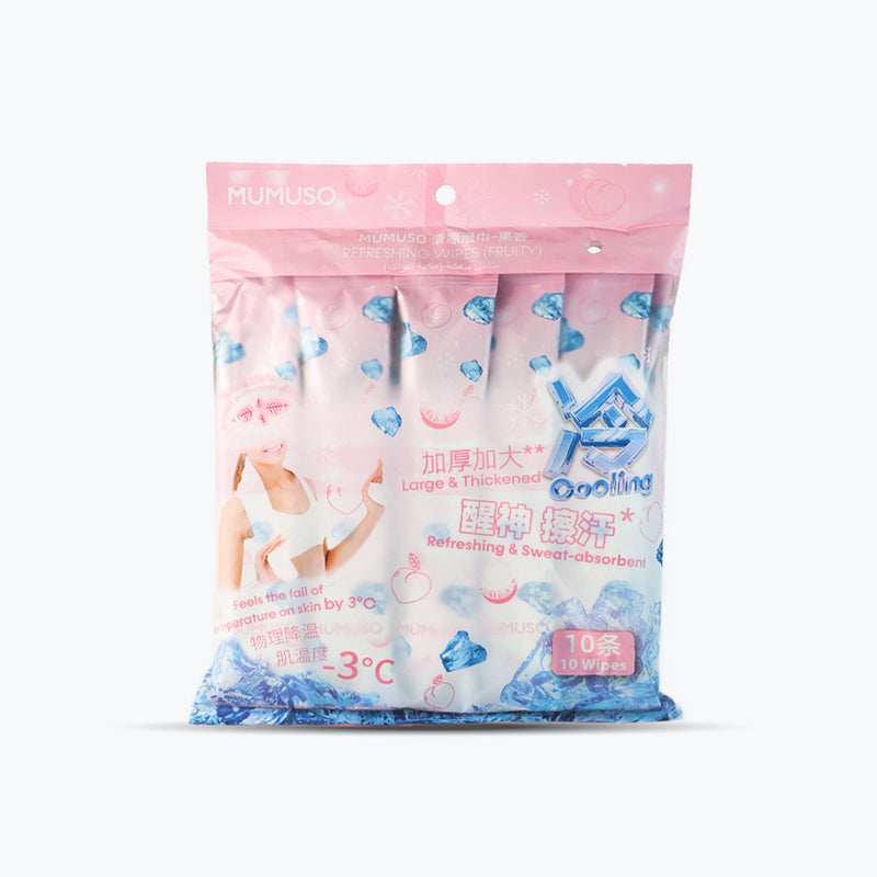 Mumuso Refreshing Wipes - Fruity