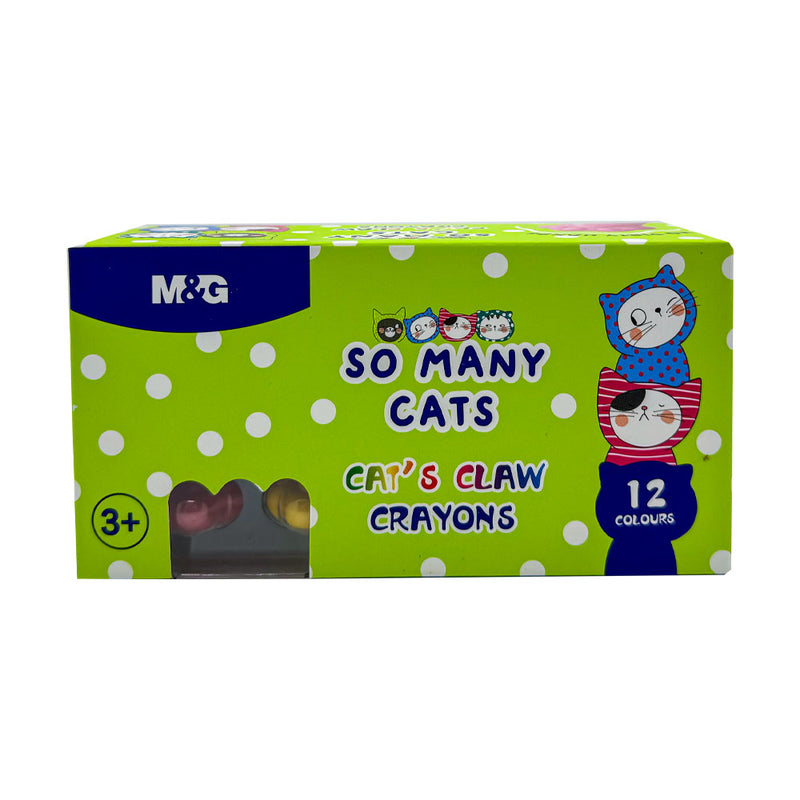 M&G So Many Cats "Cat'" Spaw Crayon 12 Colors
