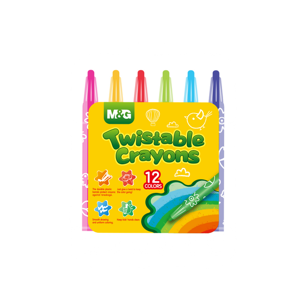 M&G Twistable Crayon 12 Colors Per Box