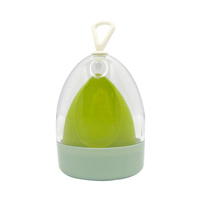 Mumuso Make-Up Sponge With Case - Avocado