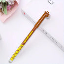 M&G Erasable Gel Pen Giraffe Shape Write Smooth Erase Clean Crystal Blue 0.5Mm With Eraser