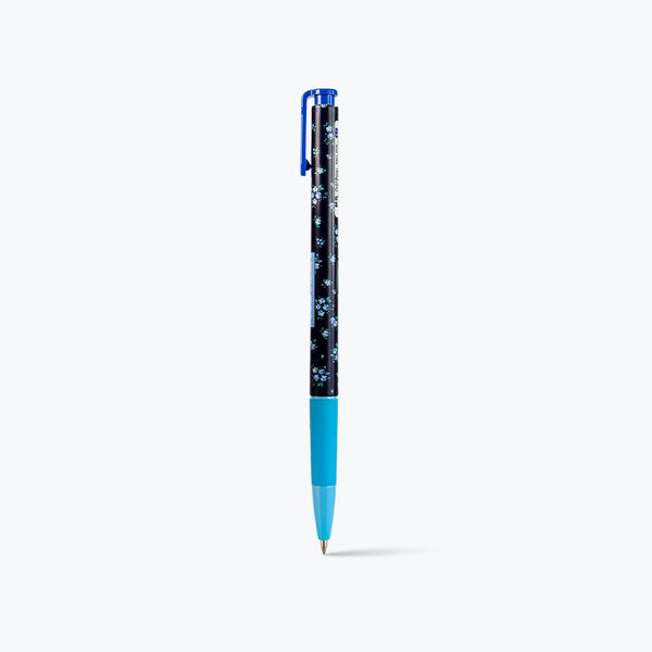 M&G Retractable Ball Pen 0.7mm with comfort rubber grip - Blue