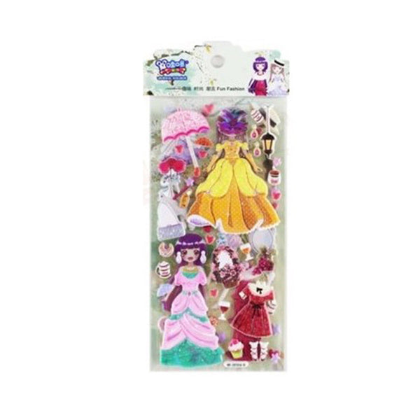 Mumuso Cute 2in1 Dress-Up Puffy Stickers