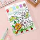 Mumuso Paint with Water Filling Book - Rabbit (12pcs)