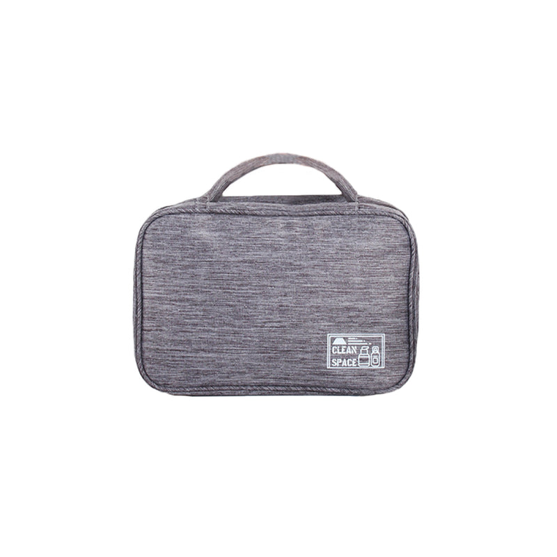 Mumuso Cationic Multi-Bin Wash Bag Organizer With Handle, Grey