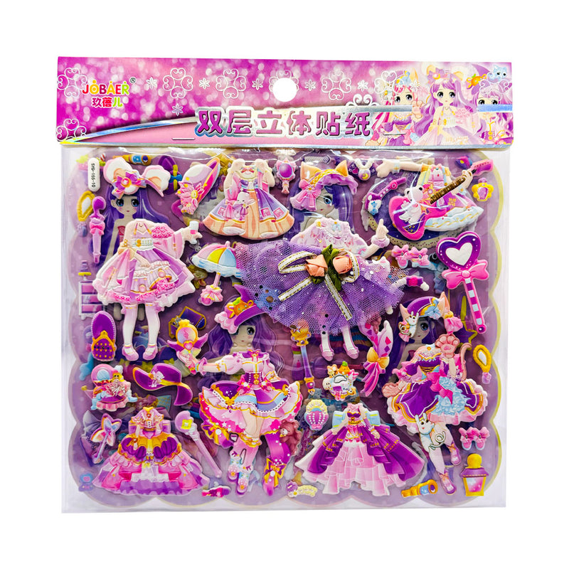 Mumuso Princess Sticker, Mixed Color