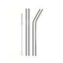 Mumuso Stainless Steel Straw Set - 5pcs