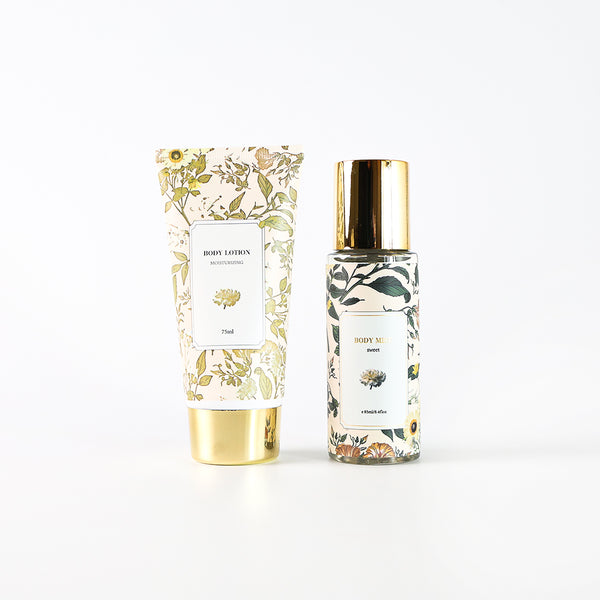 Mumuso Partysu 75Ml-Bodylotion+85Ml-Bodymist Flower and Fruit Fragrance