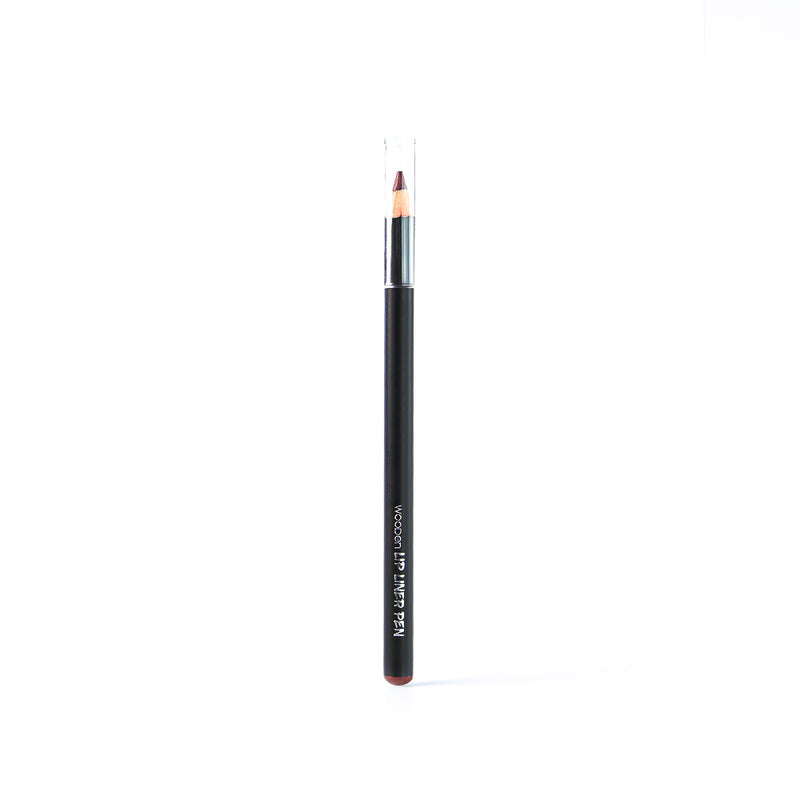 Mumuso Black Set Wooden Lipliner - 02 Cameo Brown