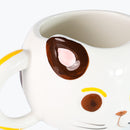 Mumuso Big Head Cat Cup - White (430ml)