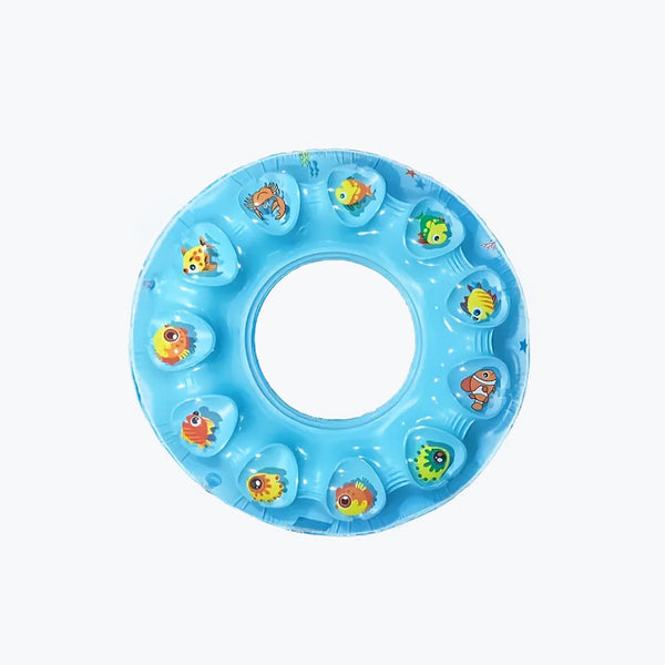 Mumuso Crystal Swim Ring Double Deck - Blue (60cm)