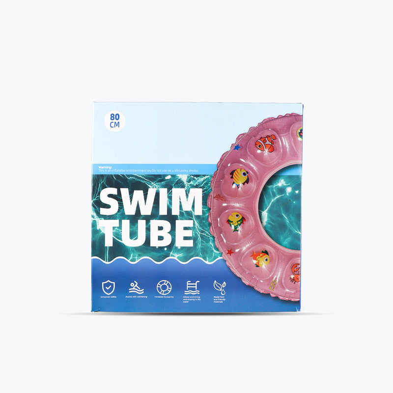 Mumuso Crystal Swim Ring Double Deck - Pink (80cm)