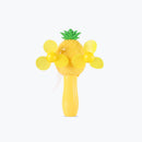 Mumuso Pineapple Double Blade Hand Press Fan - Yellow
