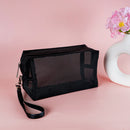 Mumuso Square Mesh Makeup Bag - Black