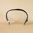 Mumuso 3pc set of Transparent Shell Shaped Makeup Bags with Diamond Dotting - Black