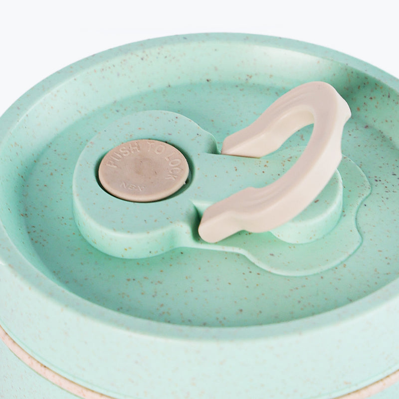 Mumuso Round Wheat Straw Meal Box( Drop  Resistant High Temperature Resistant and Leakproof) 350Ml