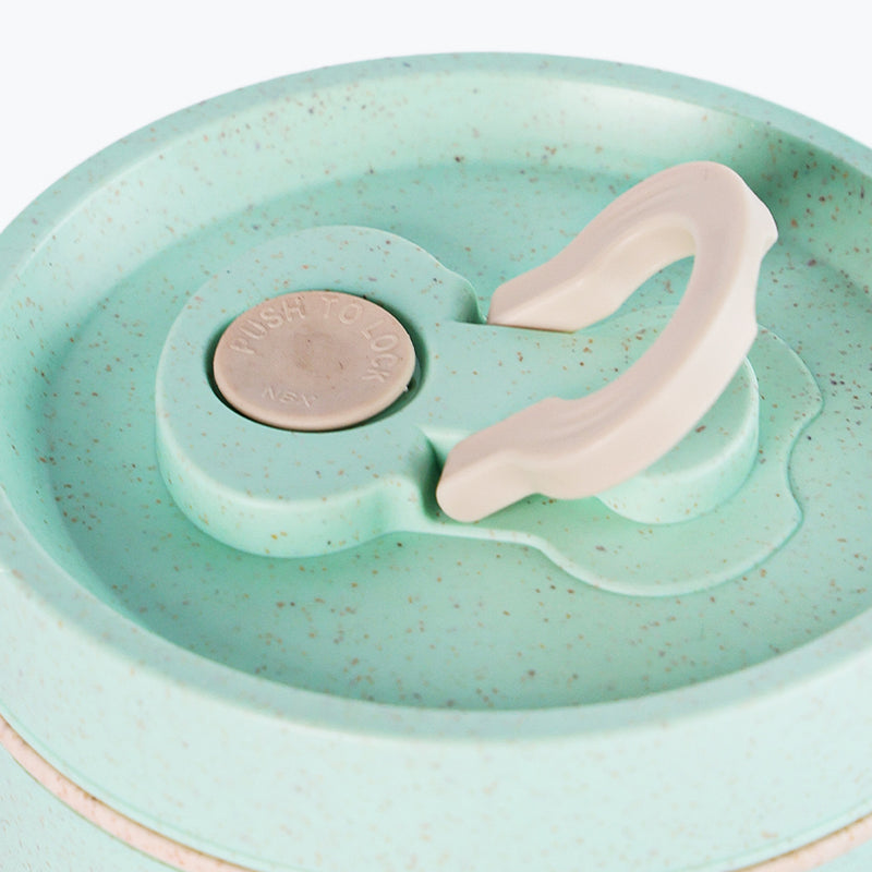 Mumuso Round Wheat Straw Meal Box( Drop  Resistant High Temperature Resistant and Leakproof) 650Ml