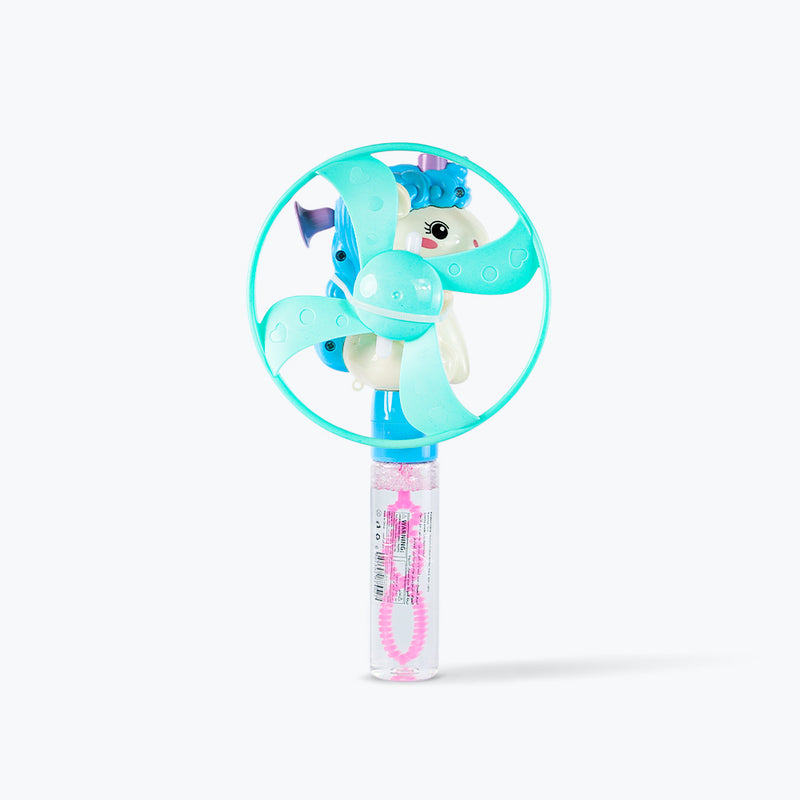 Mumuso Unicorn Frisbee Bubble Wand with Lights