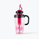 Mumuso Handheld Large Capacity Straw Water Cup - Pink (1300ml)