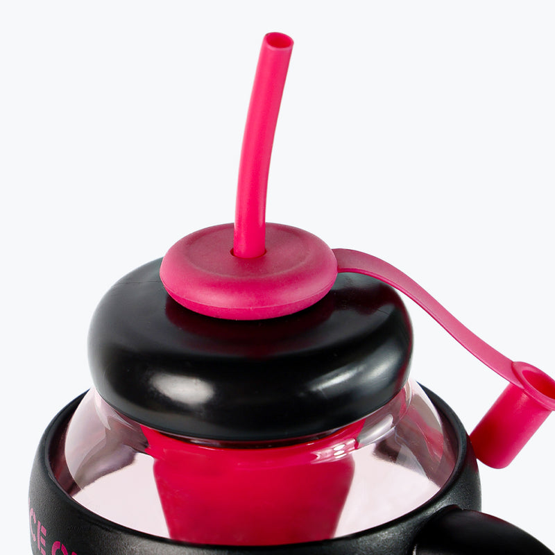 Mumuso Handheld Large Capacity Straw Water Cup - Pink (1300ml)