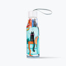 Mumuso Hand-Painted Cat Pattern Stainless Insulated Water Bottle