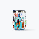 Mumuso Hand-Painted Cat Pattern Stainless Insulated Tumbler