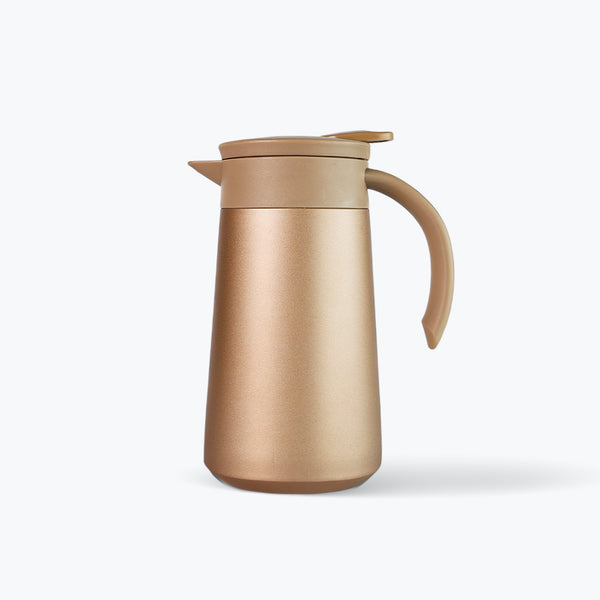 Mumuso Brown Frosted Vacuum Insulation Flask -  Brown (800ml)