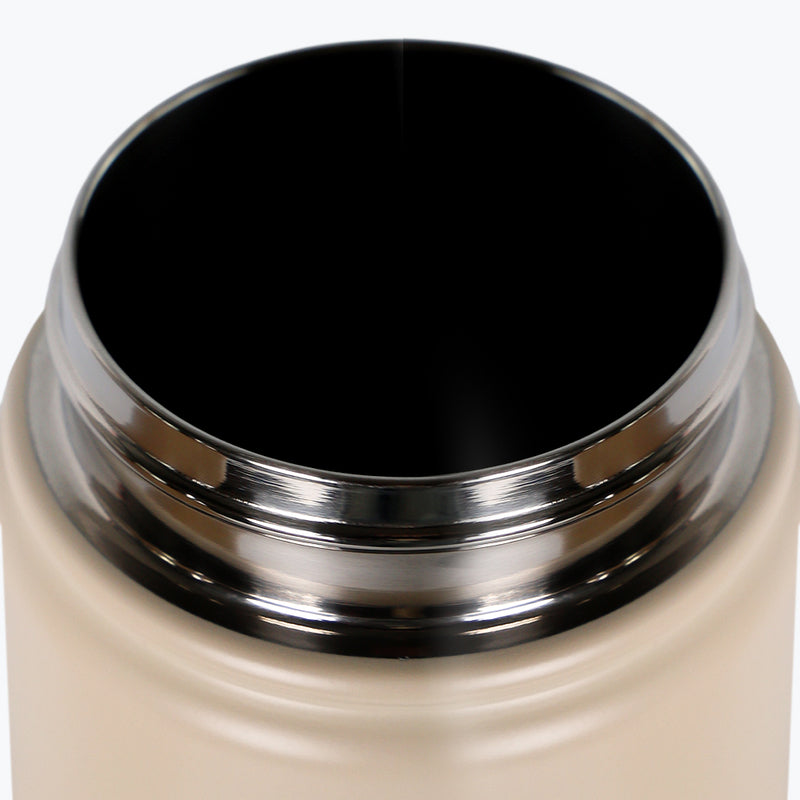 Mumuso Simple Style Series Beige Stainless 304 SUS Vessel / PP+PE Lid / Silicone Seal