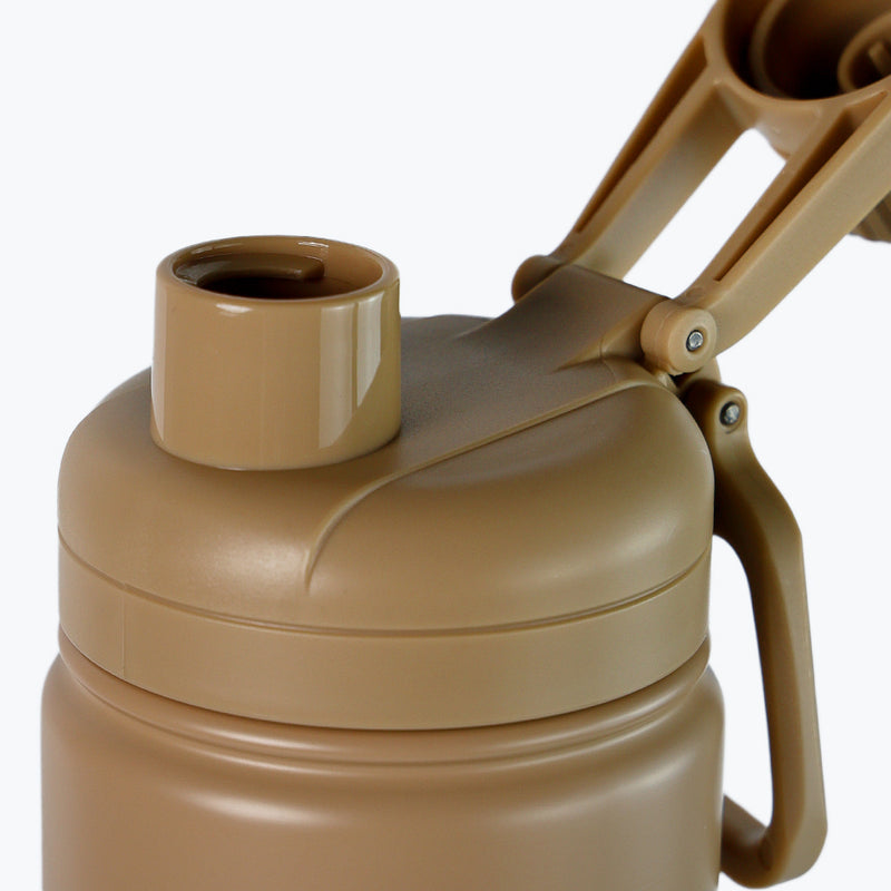 Mumuso Simple Style Series Light Brown Sta 304 SUS Vessel / PP+PE Lid / Silicone Seal