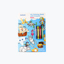 Mumuso A4 Coloring Book with Crayons - Robot
