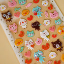 Mumuso Cute Animals Shining Stickers