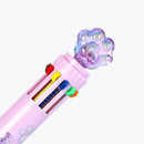 Mumuso Crystal Cat Claw Ten Color Ball Pen