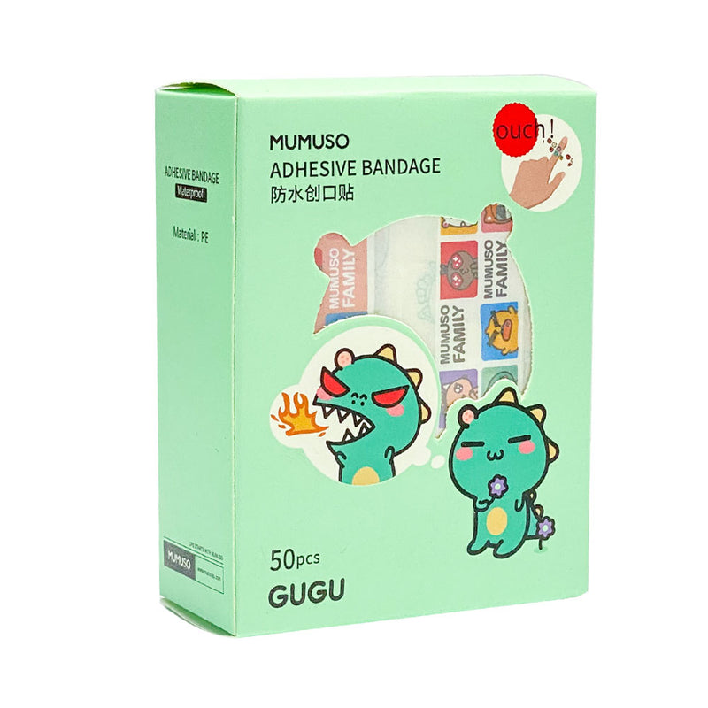 Mumuso Waterproof Adhesive Bandage (Cartoon Light Blue 50 Pieces)