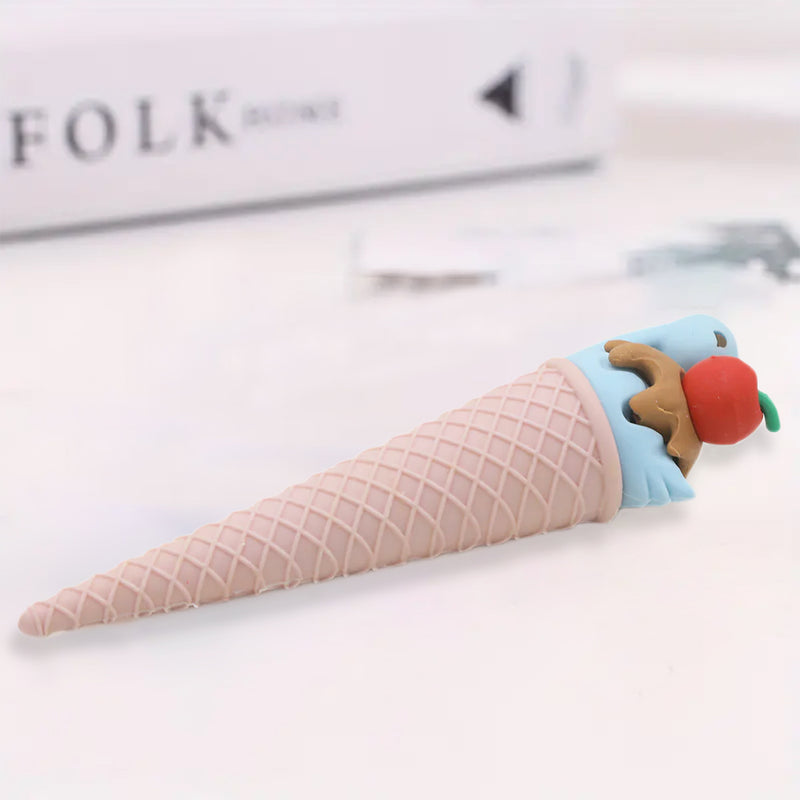 Mumuso Cute Ice Cream Cone Eraser For Kids