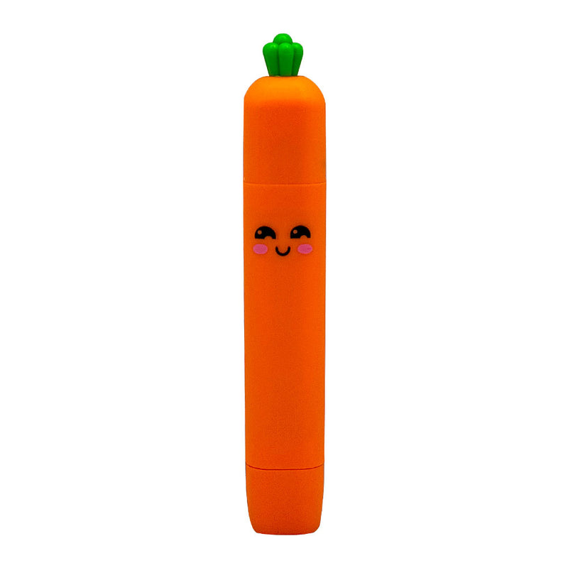 Mumuso Carrot Eraser with Cover and Roller