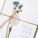 Mumuso Greeting Card With Dried Flower & Envelope
