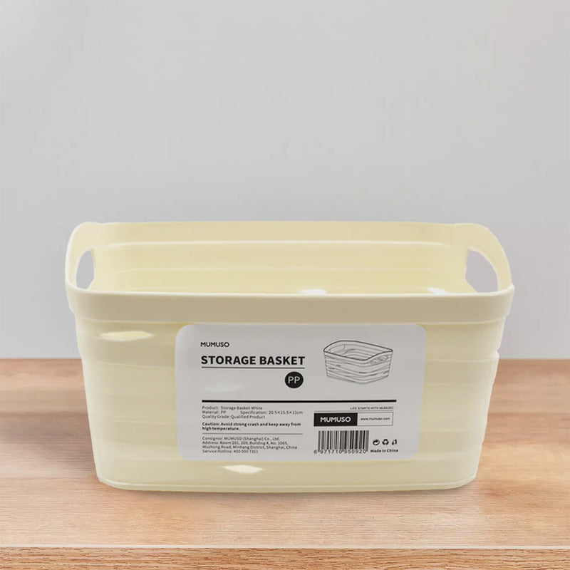 Mumuso Storage Basket - White