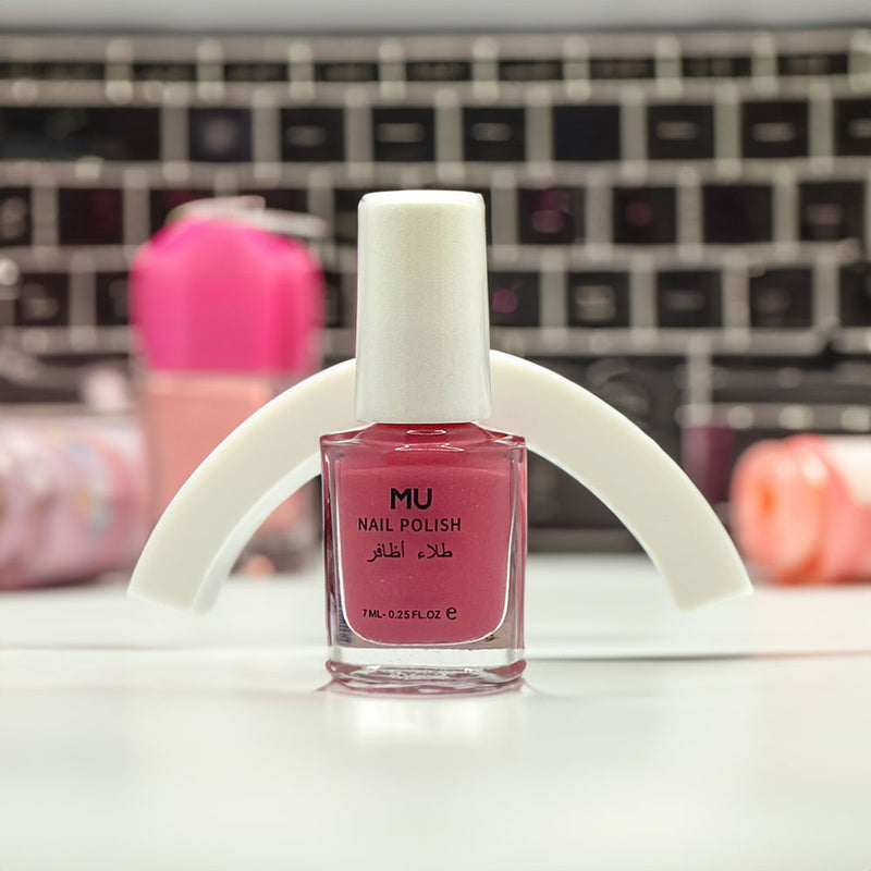 Mumuso Infinite Color Nail Polish - Pink Glitter