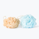 Mumuso Bath Pouf - Pink & Blue