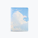 Mumuso 36K Pu Notebook With Magnetic Clasp - Clouds